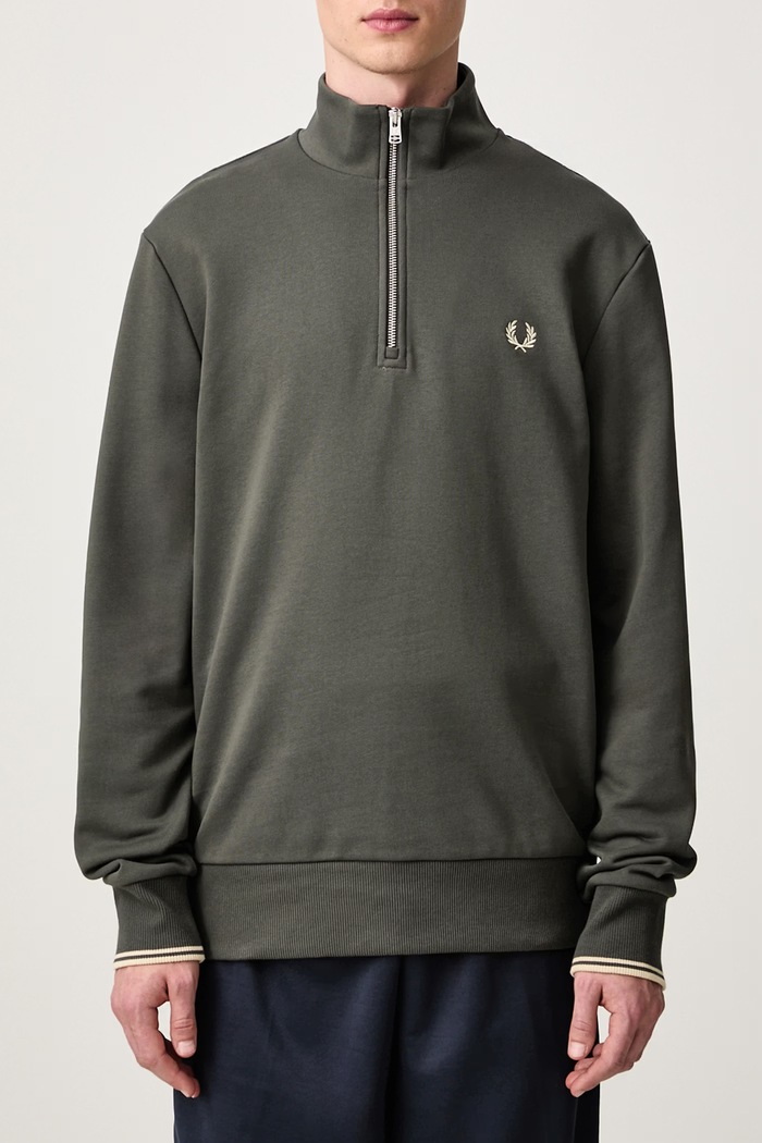 Bluza męska bawełniana Fred Perry zielony M3574.U98