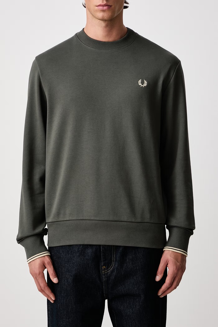 Bluza męska bawełniana Fred Perry zielony M7535.U98