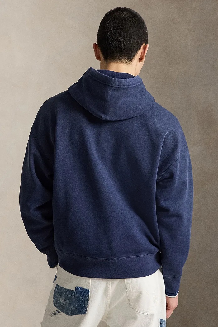 Polo Ralph Lauren VINTAGE FLEECE кофта с капюшоном с хлопком 710B19140001 тёмно-синий AW26