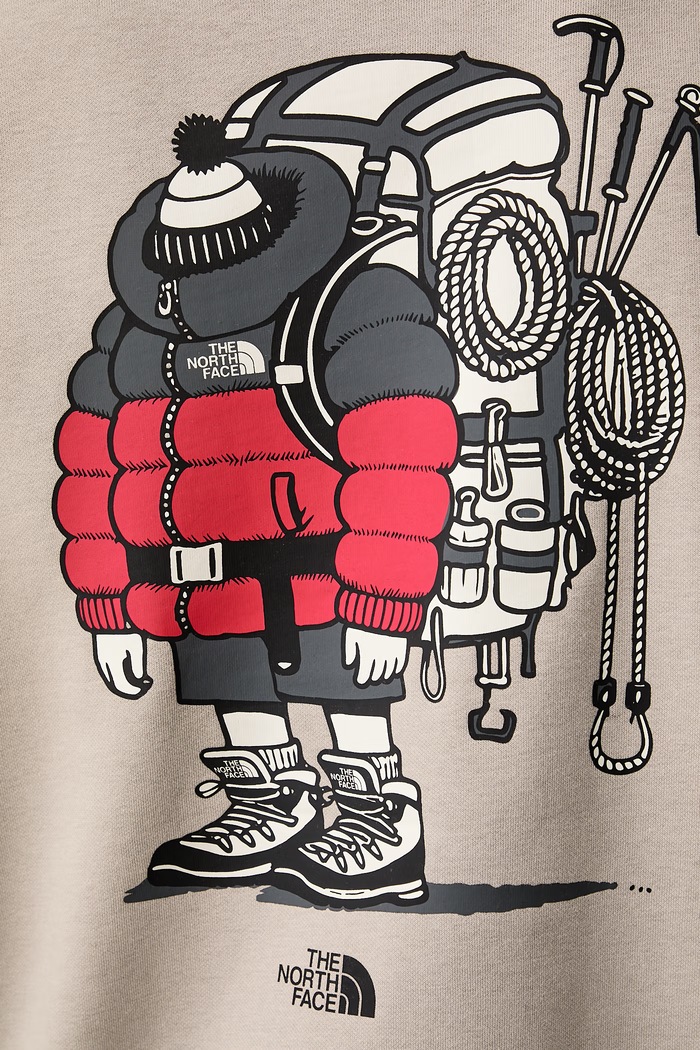 Dukserica za muškarce s pamukom Gear up Relaxed The North Face bež NF0A8JB52MB1