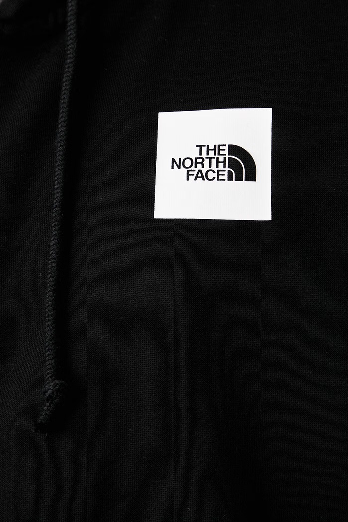 The North Face суичър с цип и качулка мъжки с памук Box Regular NF0A8JAZJK31 черен