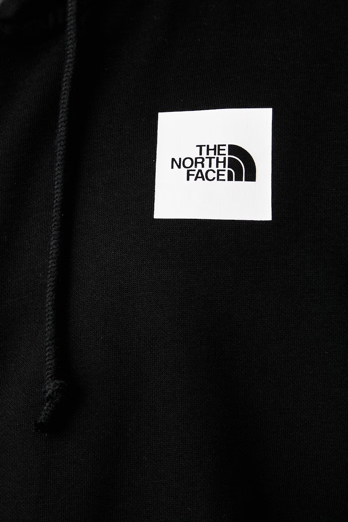 The North Face felpa con cerniera e cappuccio da uomo con cotone Box Regular NF0A8JAZJK31 nero