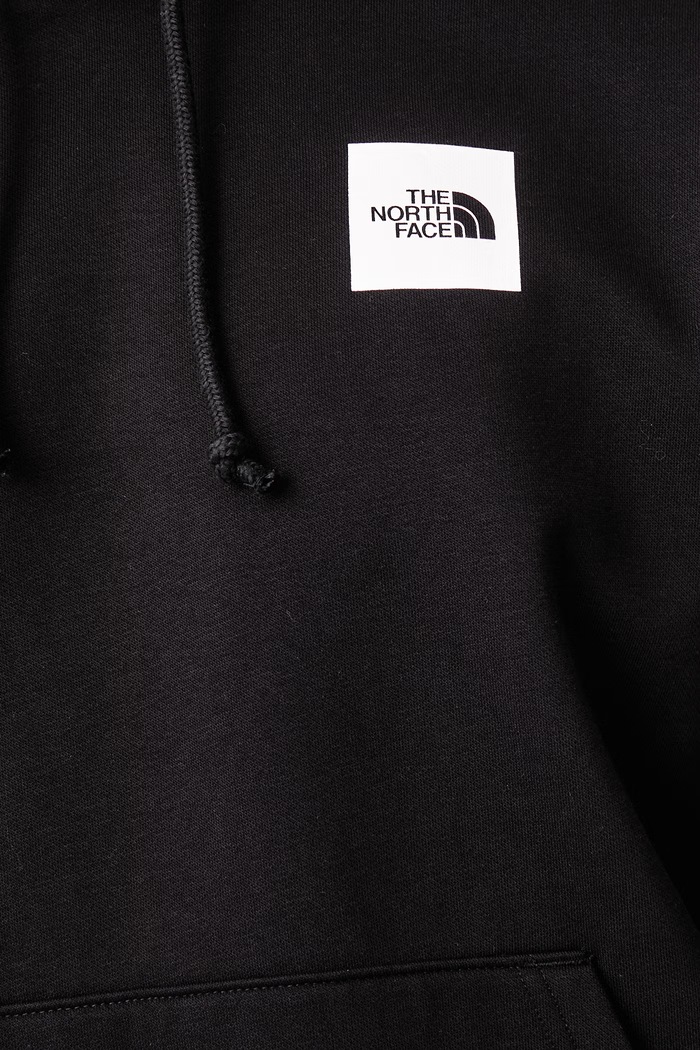 Μπλούζα με κουκούλα ανδρική με βαμβάκι Box Regular The North Face μαύρο NF0A8JAXJK31