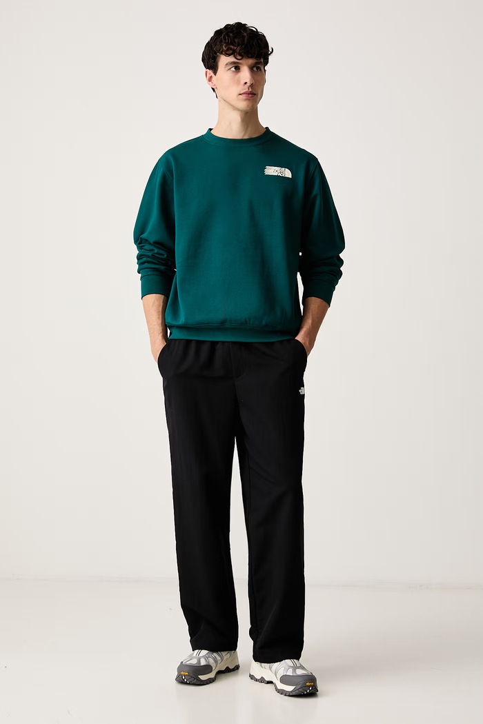 The North Face Bluza męska z bawełną Retro NF0A8JAFN4J1 zielony AW26