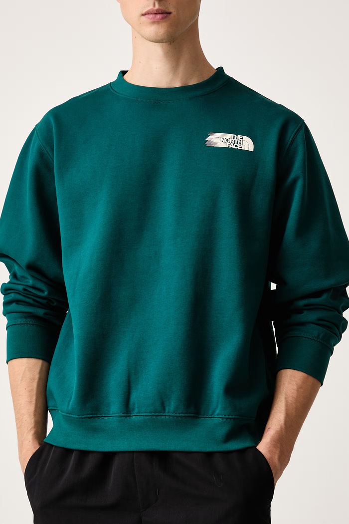 Bluza męska z bawełną Retro The North Face NF0A8JAFN4J1 zielony