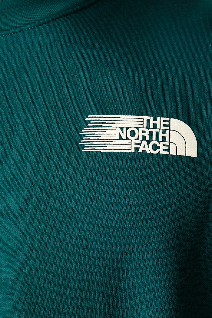 Bluza męska z bawełną Retro The North Face zielony NF0A8JAFN4J1