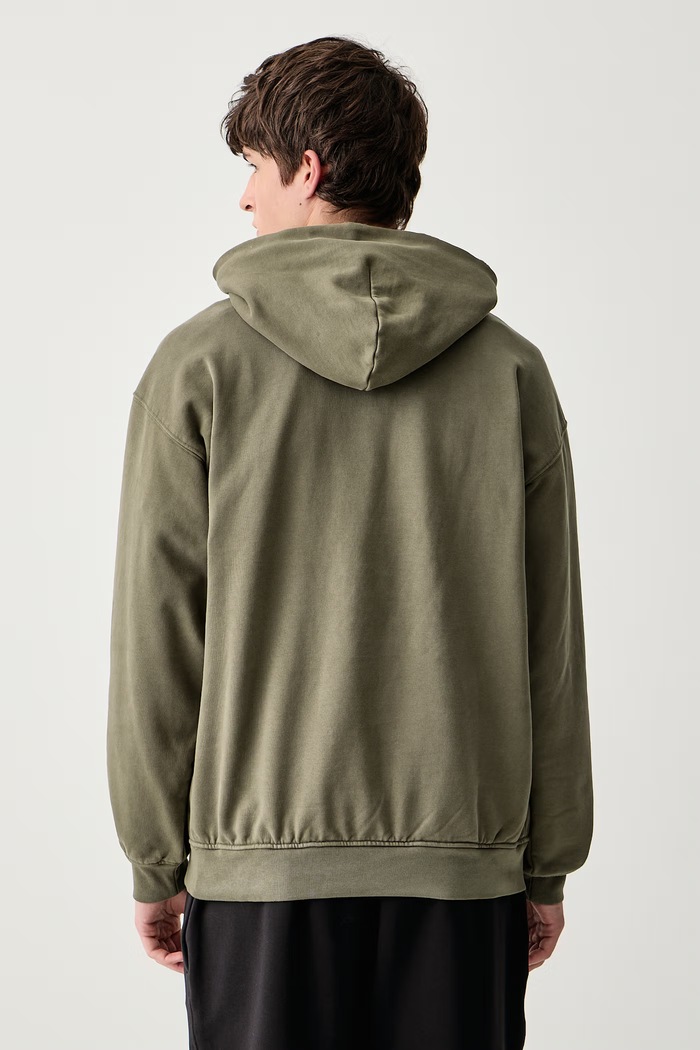 Odzież adidas Originals Bluza z kapturem męska bawełniana Elevated GFX KW4403 zielony