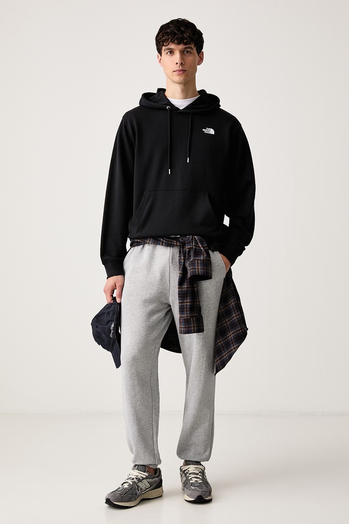 The North Face Dukserica sa kapuljačom s pamukom Essential NF0A8FX9JK31 crna AW26