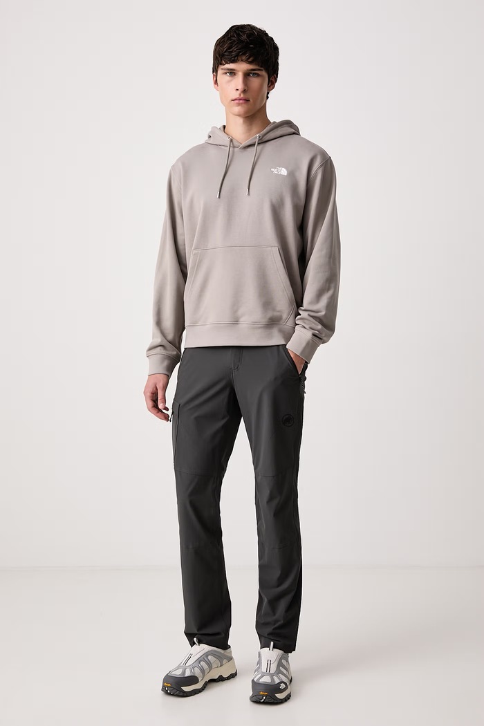 The North Face Mikina s kapucňou pánska s bavlnou Essential NF0A8FX92MB1 béžová AW26
