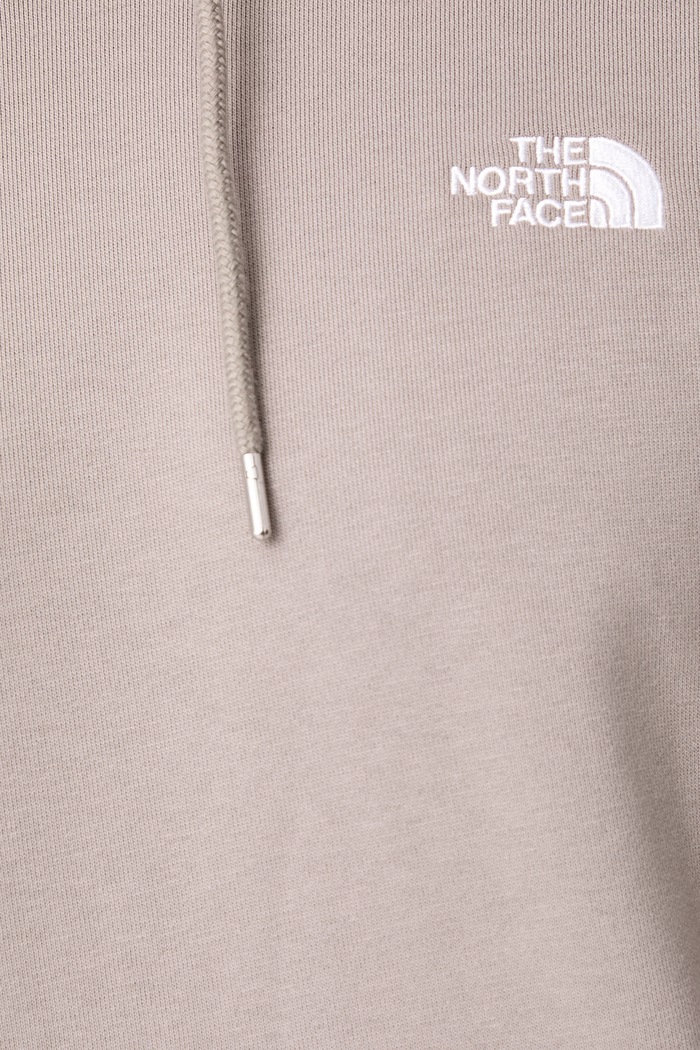 Mikina s kapucňou pánska s bavlnou Essential The North Face béžová NF0A8FX92MB1