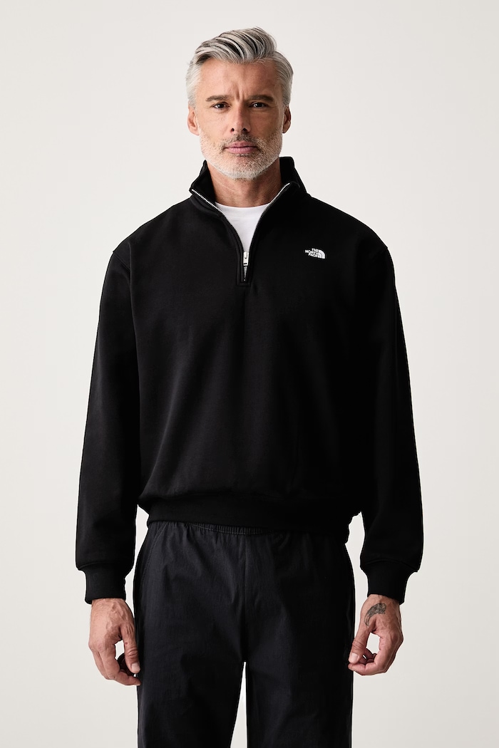 The North Face Mikina pánska s bavlnou Essential čierna NF0A8FD8JK31