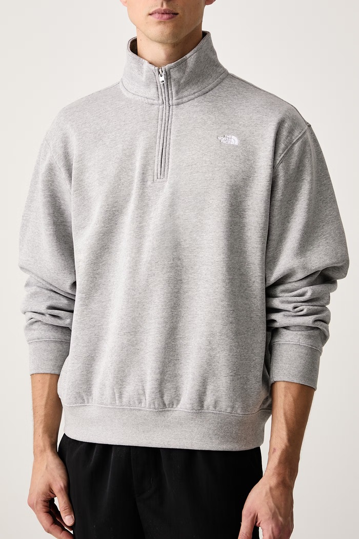 Μπλούζα ανδρική με βαμβάκι Essential The North Face NF0A8FD8CQO1 γκρί