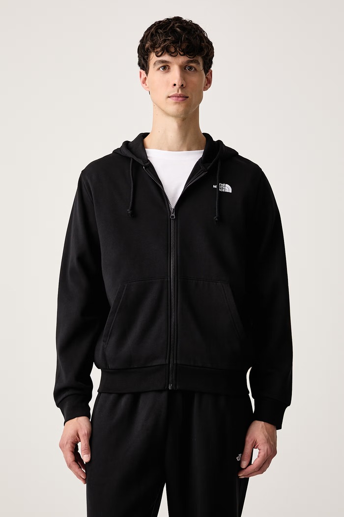 The North Face Μπλούζα με κουκούλα και κουμπιά ανδρική με βαμβάκι Evolution μαύρο NF0A8EU1JK31