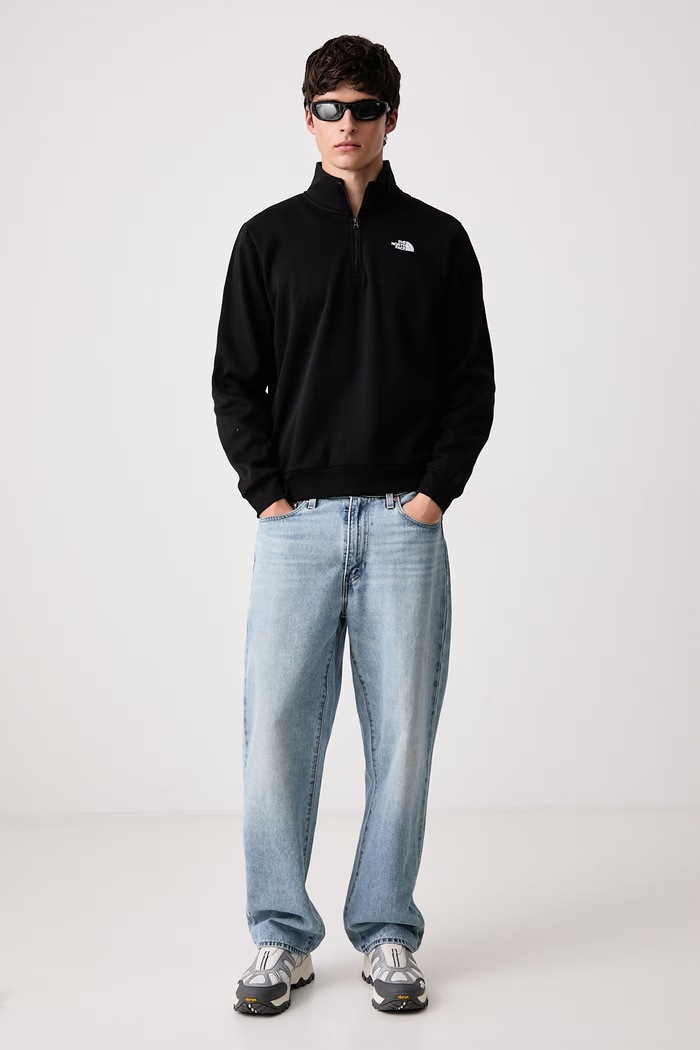 The North Face Μπλούζα με κουκούλα ανδρική με βαμβάκι Evolution NF0A8ET4JK31 μαύρο AW26