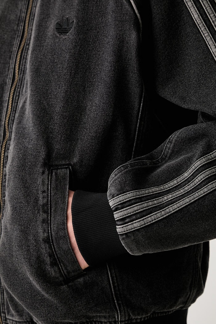 adidas Originals bluza rozpinana męska jeansowa IB6948 szary