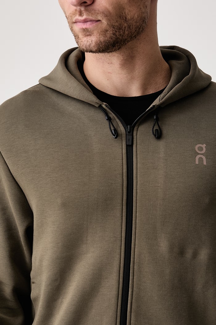 Bluza rozpinana z kapturem męska z bawełną Focus Tech On 1MF30304966 zielony