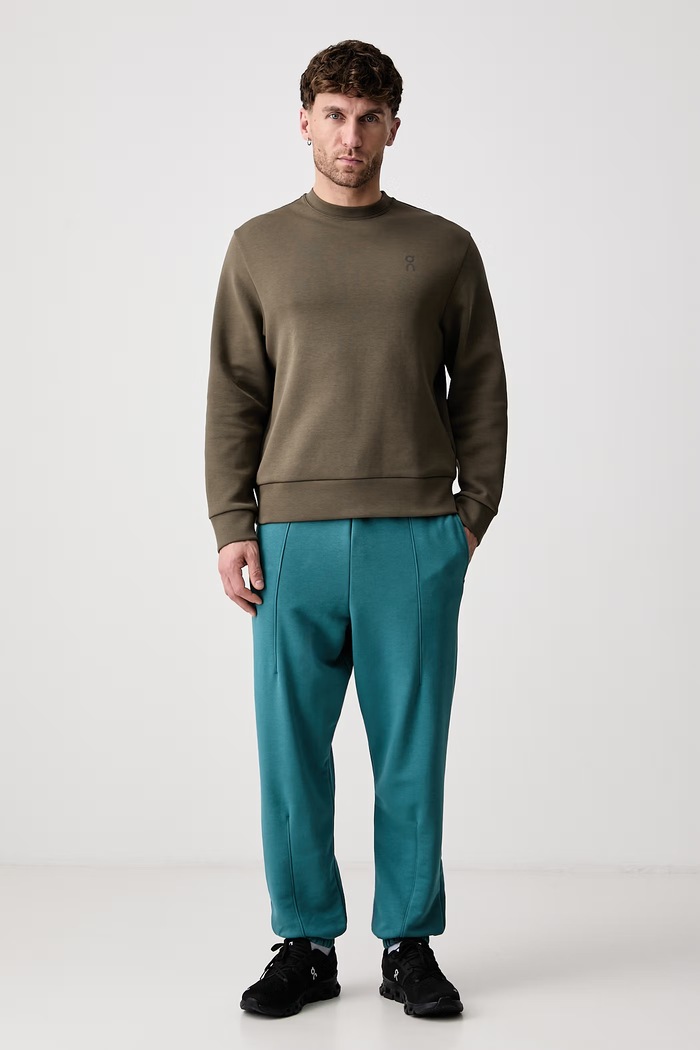 On Bluza męska z bawełną Focus Tech 1MF30314966 zielony AW26