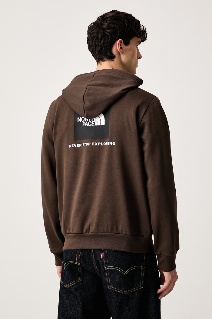 Ρούχα The North Face Μπλούζα με κουκούλα ανδρική με βαμβάκι Evolution NF0A8CWPNMF1 καφέ