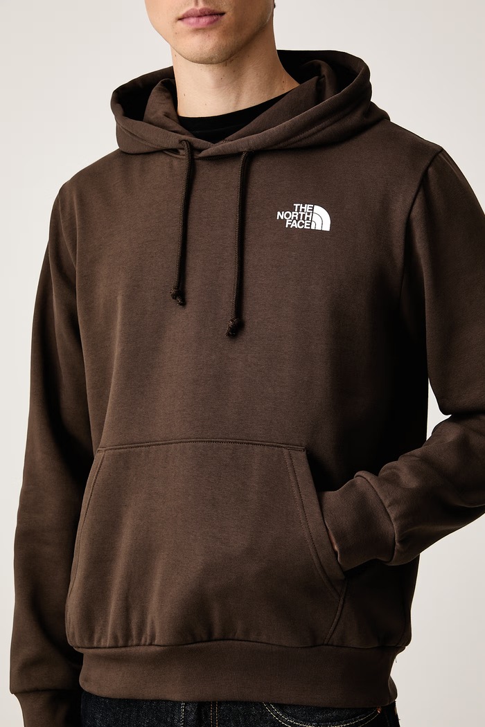 Μπλούζα με κουκούλα ανδρική με βαμβάκι Evolution The North Face NF0A8CWPNMF1 καφέ