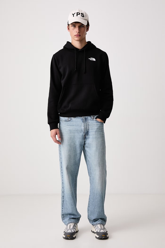 The North Face Μπλούζα με κουκούλα ανδρική με βαμβάκι Evolution NF0A8CWPJK31 μαύρο AW26