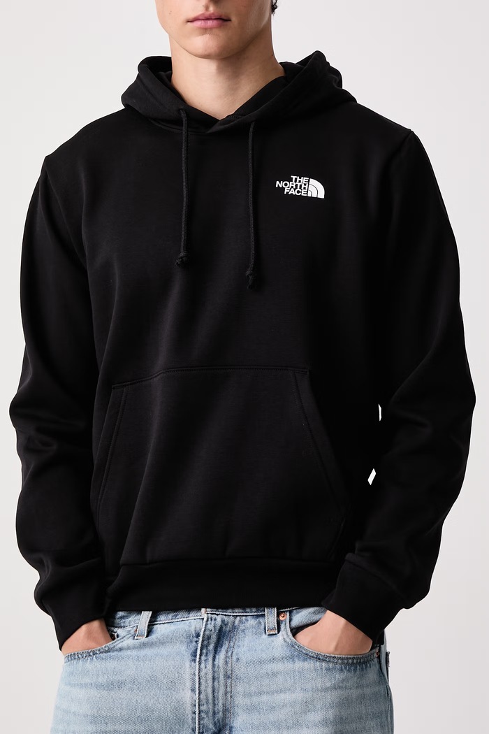 Μπλούζα με κουκούλα ανδρική με βαμβάκι Evolution The North Face NF0A8CWPJK31 μαύρο