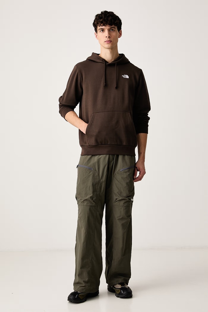 The North Face Bluza z kapturem męska z bawełną Evolution NF0A8CWMNMF1 brązowy AW26
