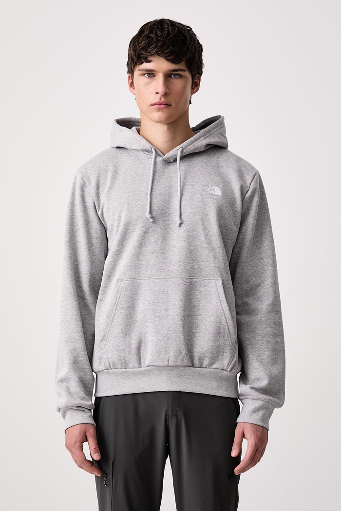 The North Face Mikina s kapucňou pánska s bavlnou Evolution sivá NF0A8CWMCQO1