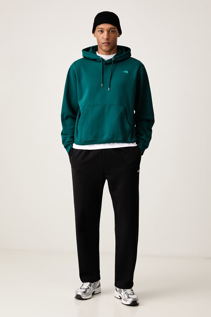 The North Face Bluza z kapturem męska z bawełną Essential NF0A8CW7N4J1 zielony AW26