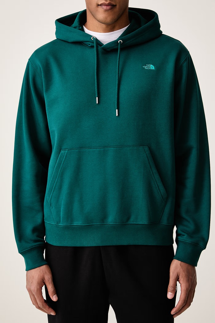 Bluza z kapturem męska z bawełną Essential The North Face NF0A8CW7N4J1 zielony