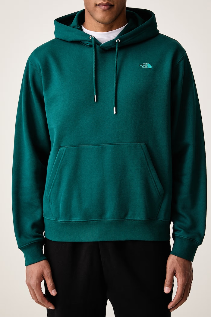 Bluza z kapturem męska z bawełną Essential The North Face NF0A8CW7N4J1 zielony