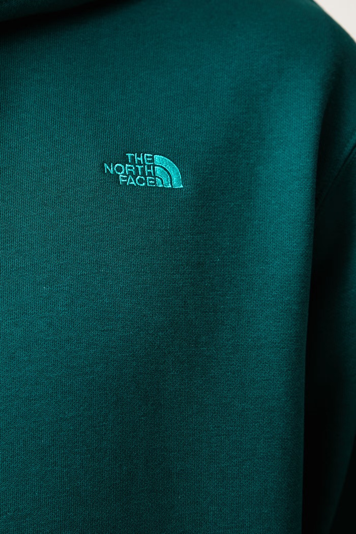 Bluza z kapturem męska z bawełną Essential The North Face zielony NF0A8CW7N4J1