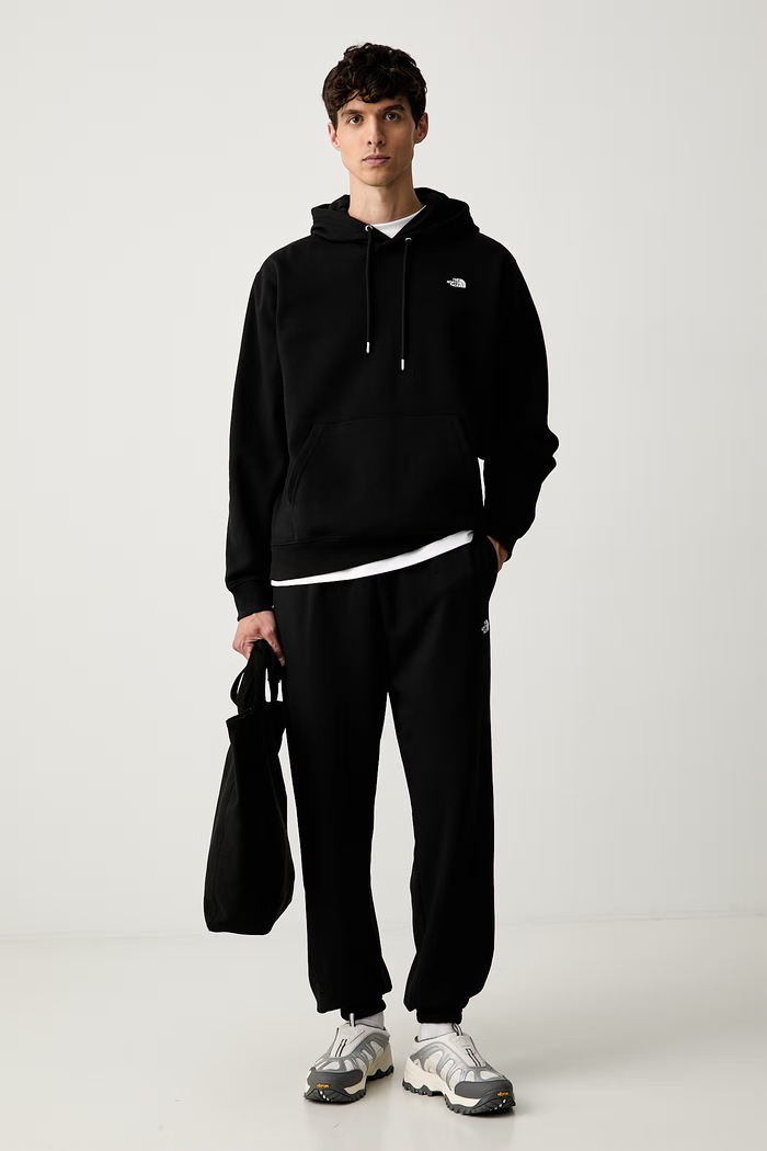 The North Face bluza z kapturem męska z bawełną Essential NF0A8CW7JK31 czarny AW26