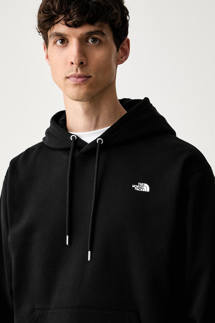 The North Face bluza z kapturem męska z bawełną Essential czarny NF0A8CW7JK31