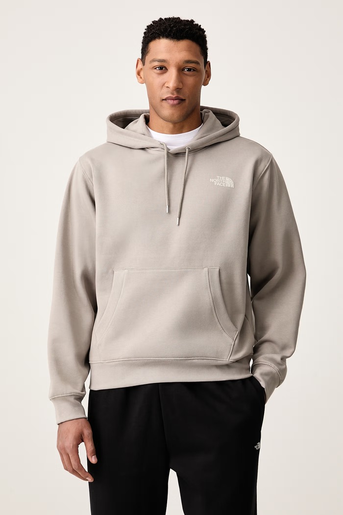The North Face Mikina s kapucňou pánska s bavlnou Relaxed sivá NF0A8JA72MB1