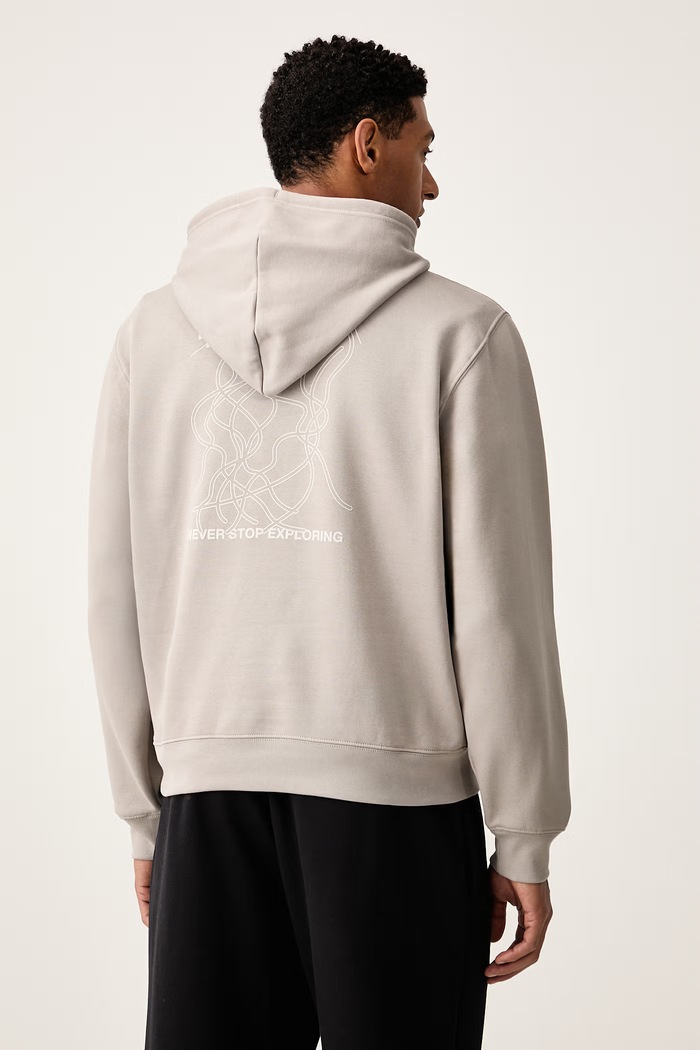 Oblečenie The North Face Mikina s kapucňou pánska s bavlnou Relaxed NF0A8JA72MB1 sivá