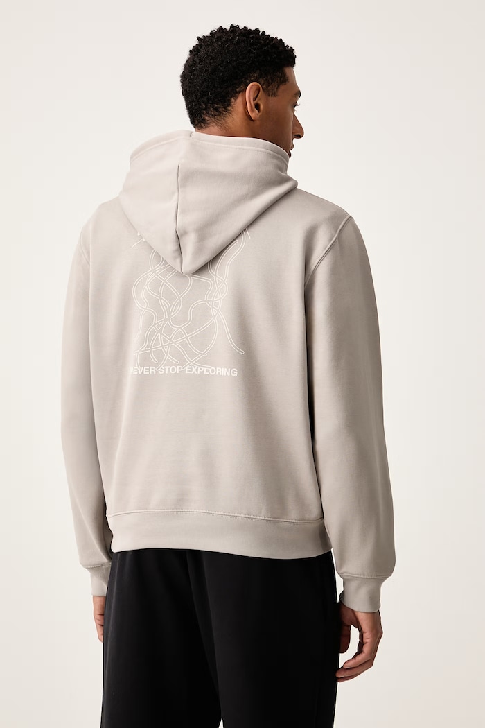 Oblečenie The North Face Mikina s kapucňou pánska s bavlnou Relaxed NF0A8JA72MB1 sivá