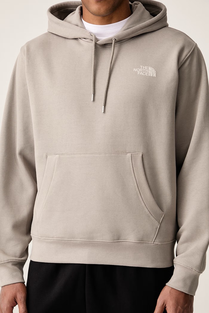 Mikina s kapucňou pánska s bavlnou Relaxed The North Face NF0A8JA72MB1 sivá