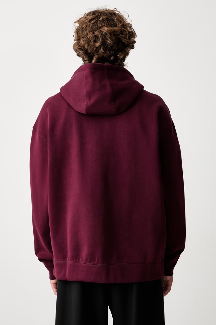 Odzież adidas Originals Spacer bluza rozpinana z kapturem z bawełną męska KR1414 bordowy