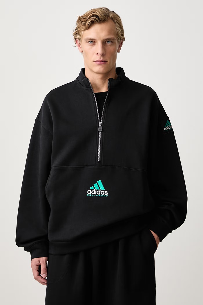 adidas Originals Equipment Spacer bluza z bawełną męska czarny KR1410