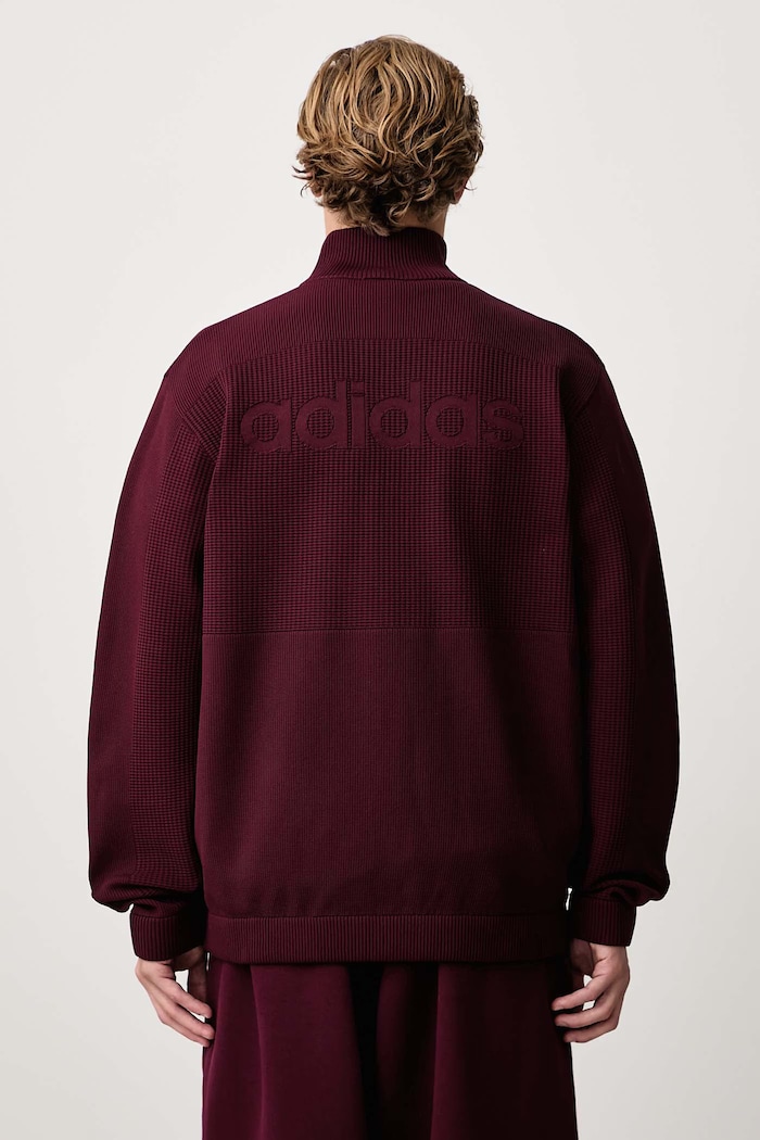 Odzież adidas Originals Cutline Knitted bluza rozpinana męska KQ9445 bordowy