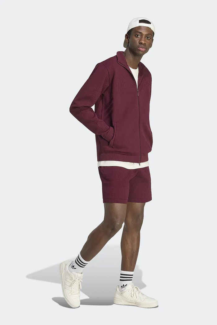 Odzież adidas Originals Cutline Knitted bluza rozpinana męska KQ9445 bordowy