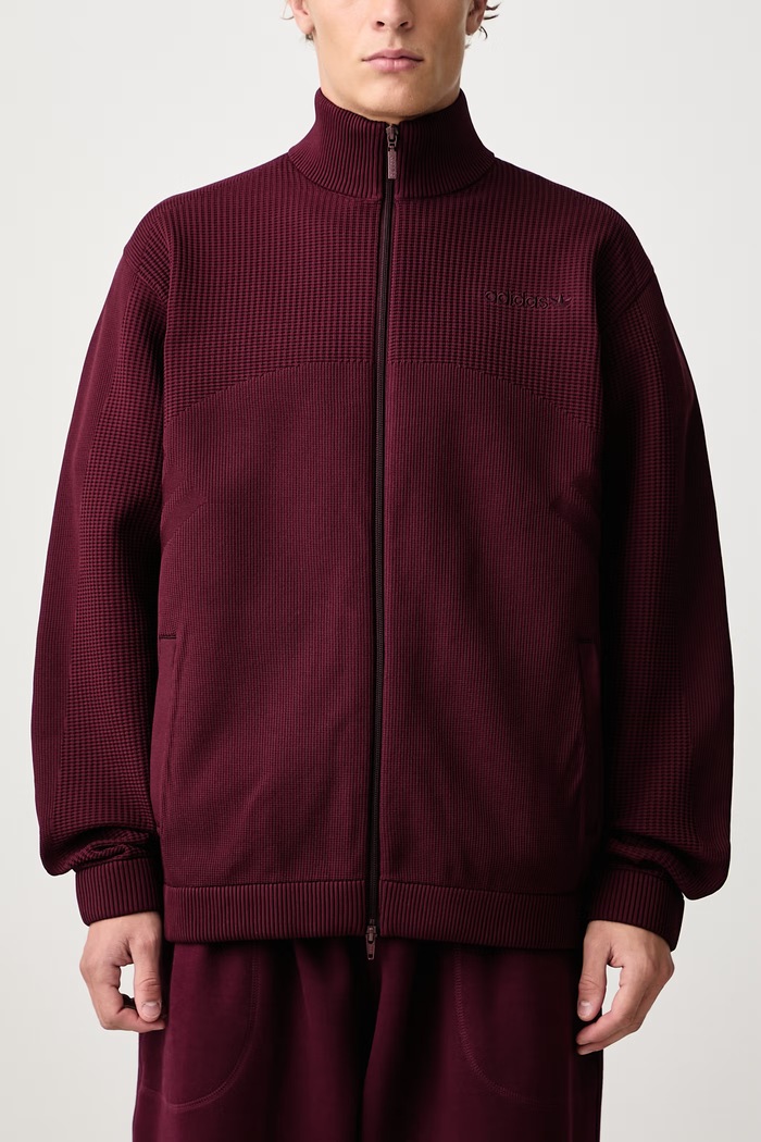 Cutline Knitted bluza rozpinana męska adidas Originals bordowy KQ9445