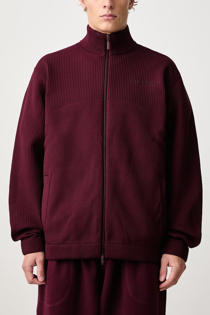 Cutline Knitted bluza rozpinana męska adidas Originals bordowy KQ9445