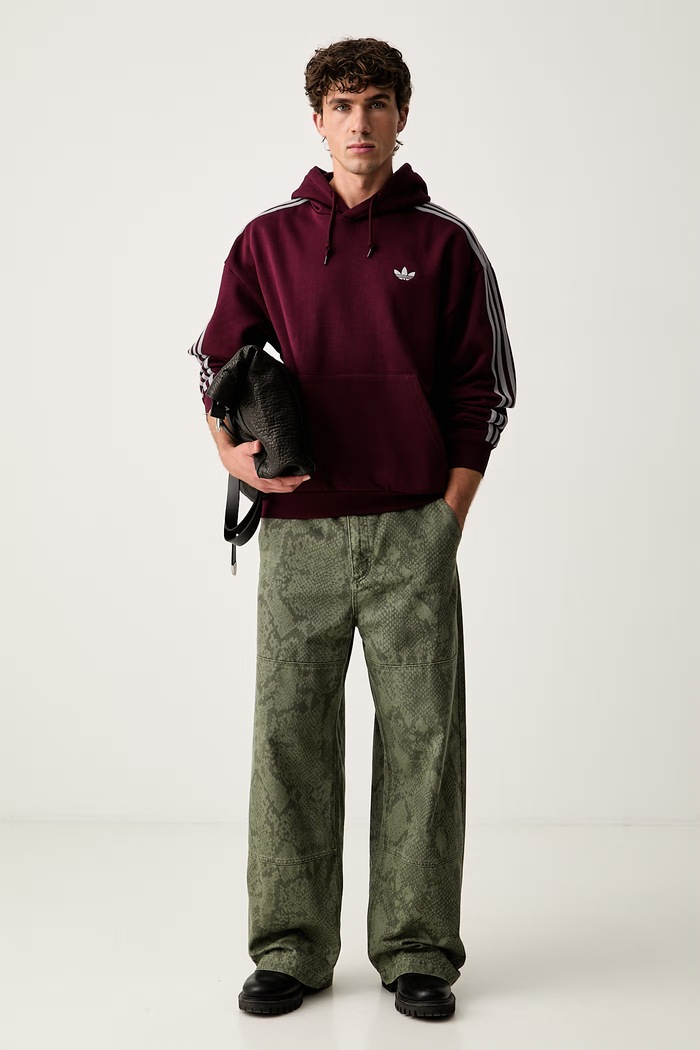 adidas Originals mikina s kapucňou pánska s bavlnou Adicolor Classics KS7506 burgundské AW26