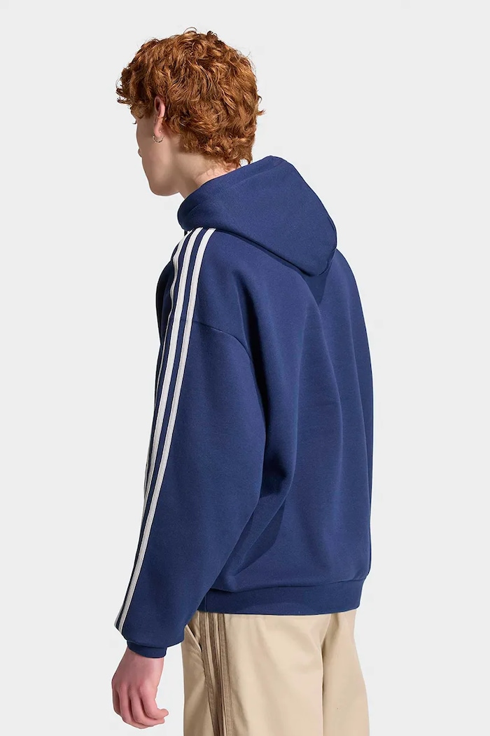 adidas Originals Bluza z kapturem męska z bawełną Adicolor Classics KS7505 granatowy AW26