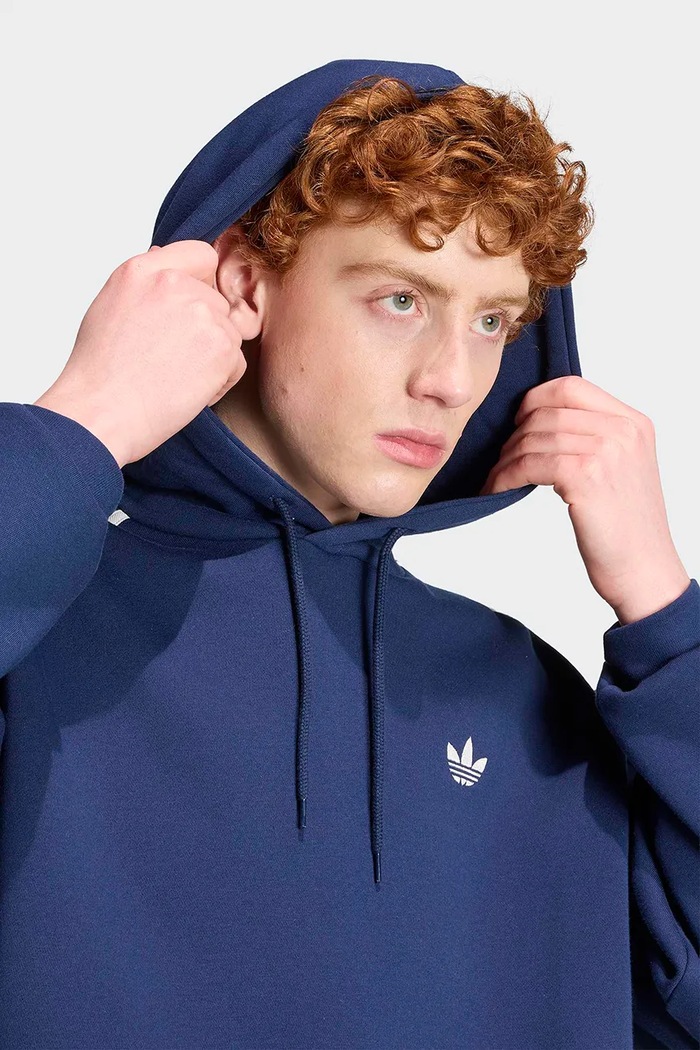 Bluza z kapturem męska z bawełną Adicolor Classics adidas Originals KS7505 granatowy