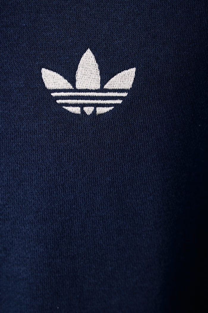Bluza z kapturem męska z bawełną Adicolor Classics adidas Originals granatowy KS7505
