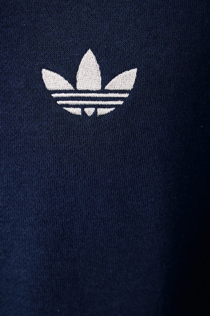 Bluza z kapturem męska z bawełną Adicolor Classics adidas Originals granatowy KS7505