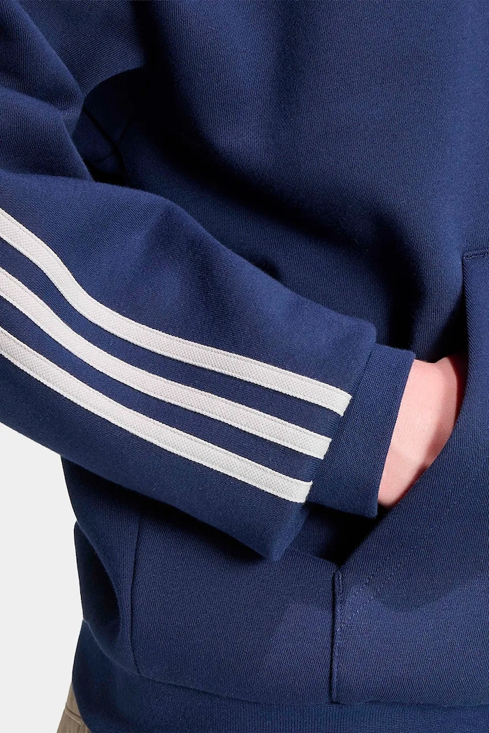 Bluza z kapturem męska z bawełną Adicolor Classics adidas Originals granatowy KS7505