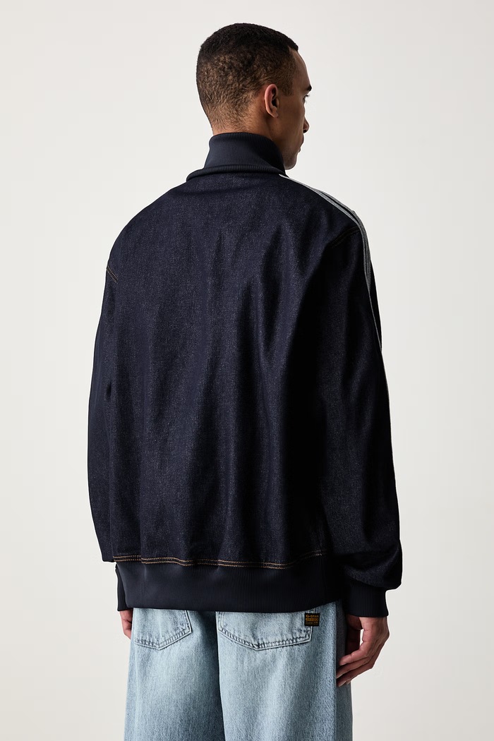 Odzież adidas Originals kurtka męska jeansowa Firebird Adicolor Raw Denim KS4971. granatowy